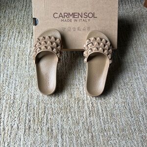 Tan Woven Sandals